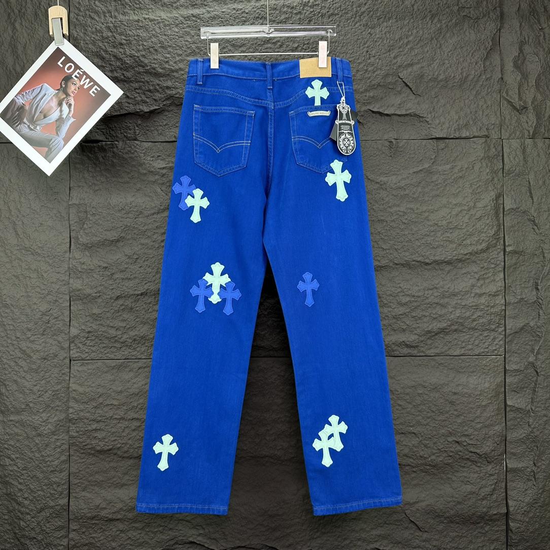 Chrome Hearts Straight Leg Jeans - PerfectKickZ