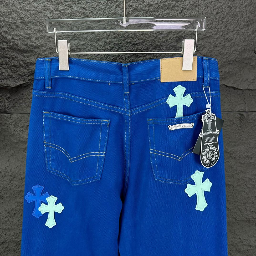 Chrome Hearts Straight Leg Jeans - PerfectKickZ