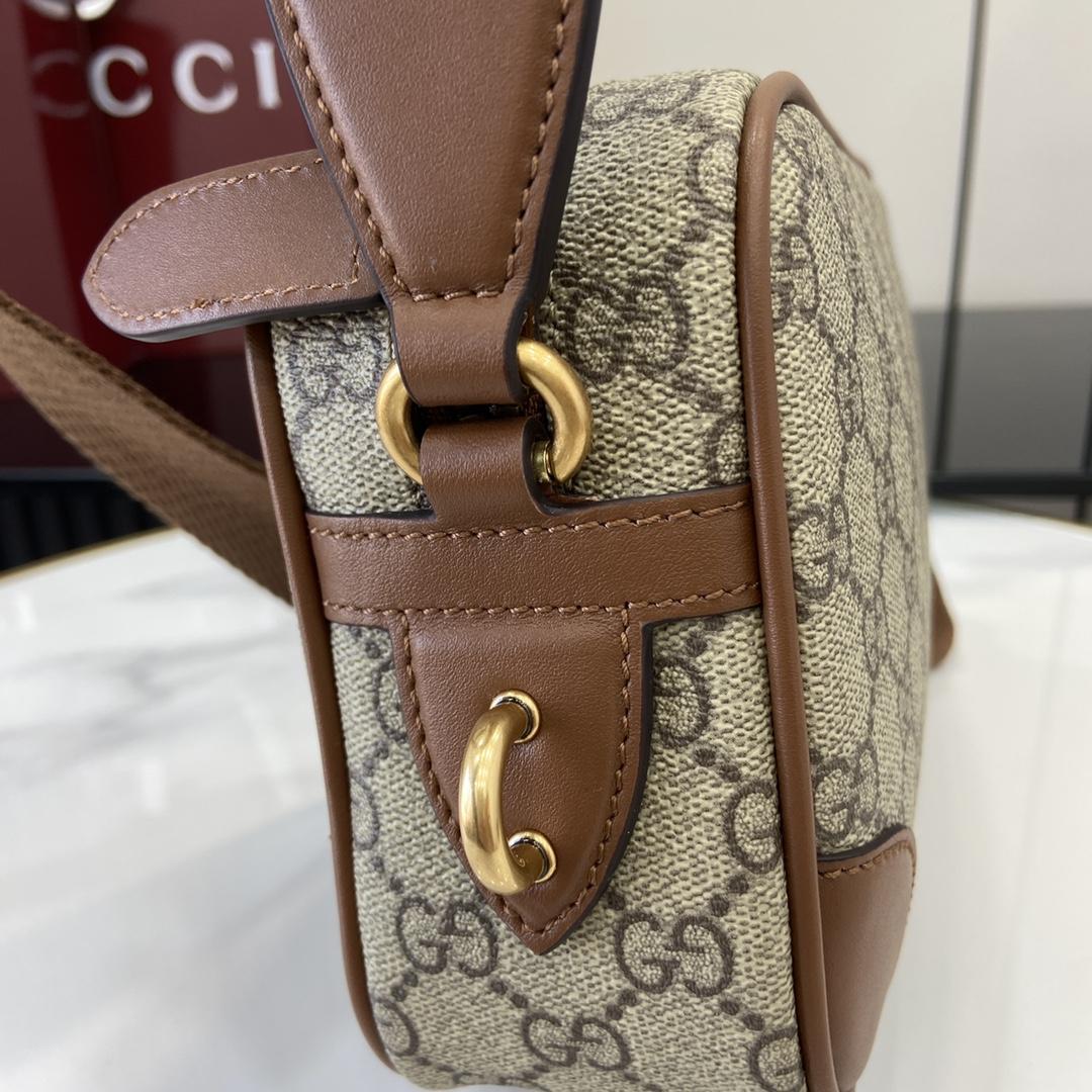 Gucci GG Emblem Embossed Super Mini Bag - PerfectKickZ
