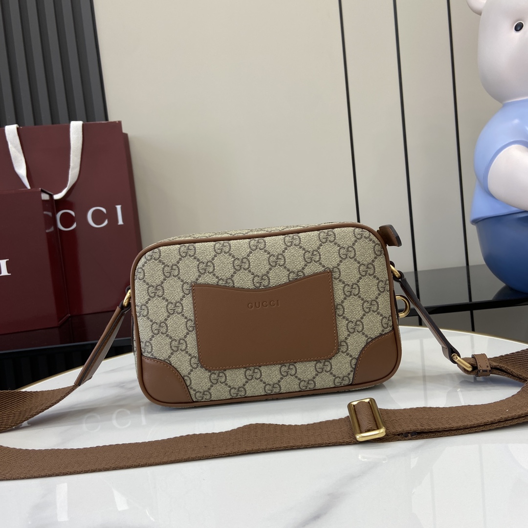 Gucci GG Emblem Embossed Super Mini Bag - PerfectKickZ