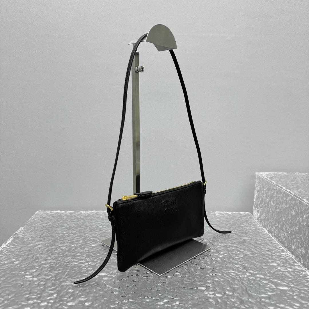 Miu Miu Nappa Leather Mini Pouch - PerfectKickZ