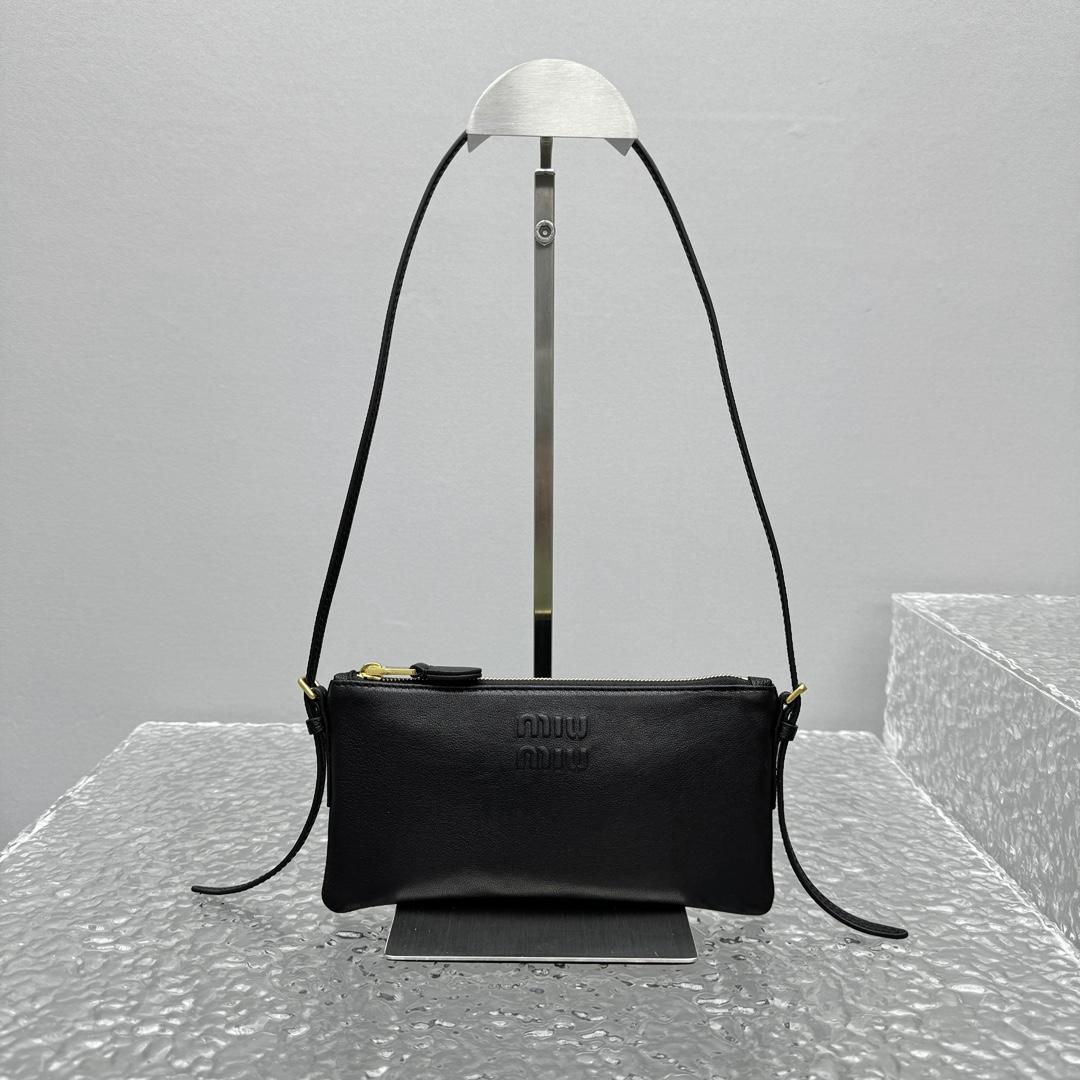 Miu Miu Nappa Leather Mini Pouch - PerfectKickZ