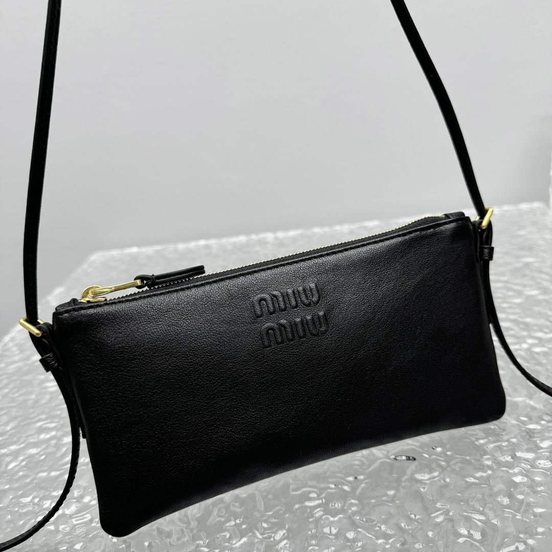 Miu Miu Nappa Leather Mini Pouch - PerfectKickZ