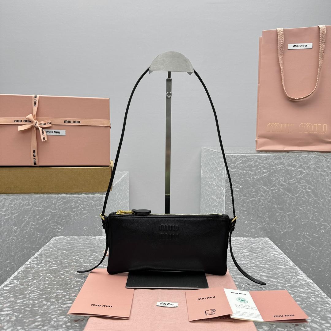 Miu Miu Nappa Leather Mini Pouch - PerfectKickZ