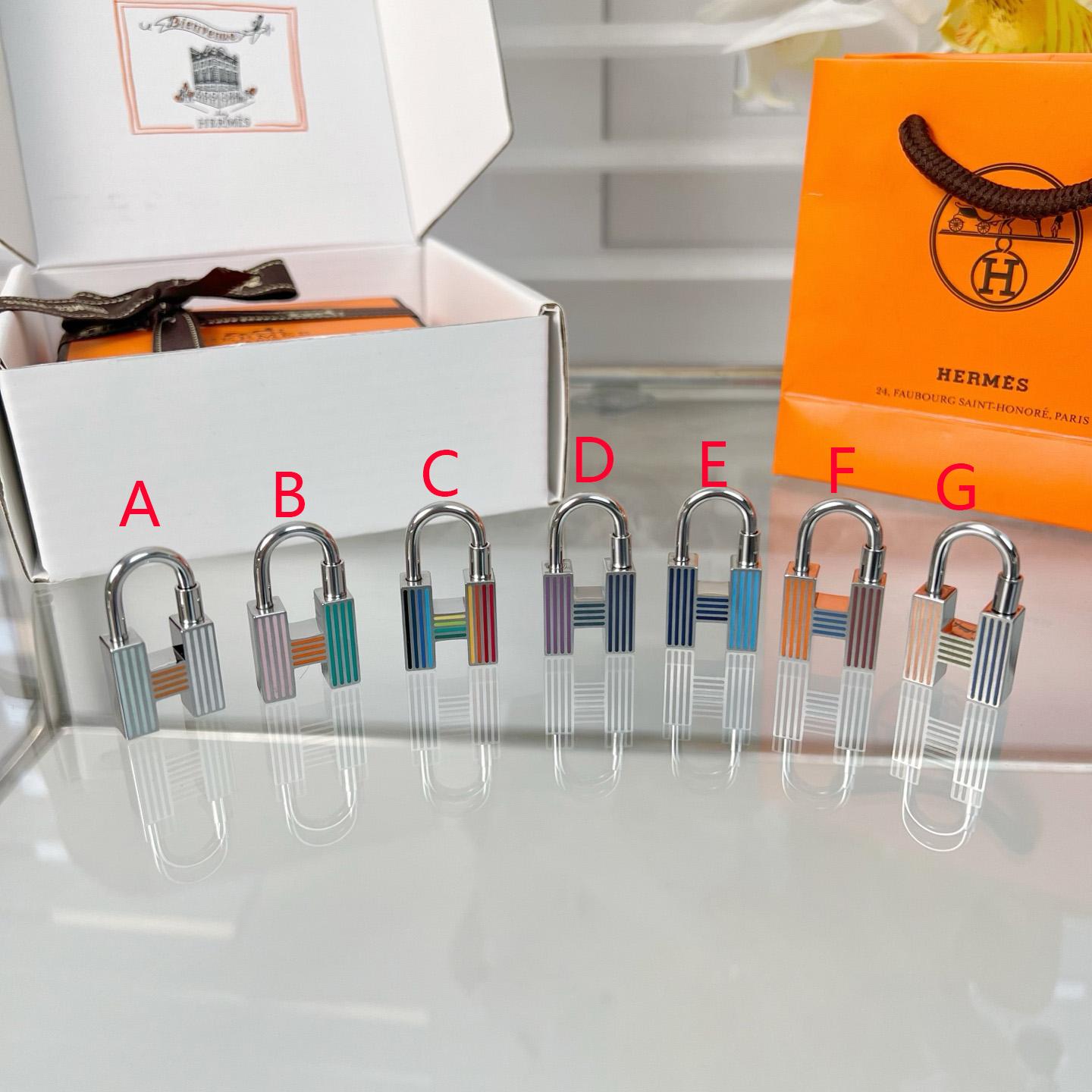 Hermes Cadenas Quizz Rainbow Key Ring - PerfectKickZ