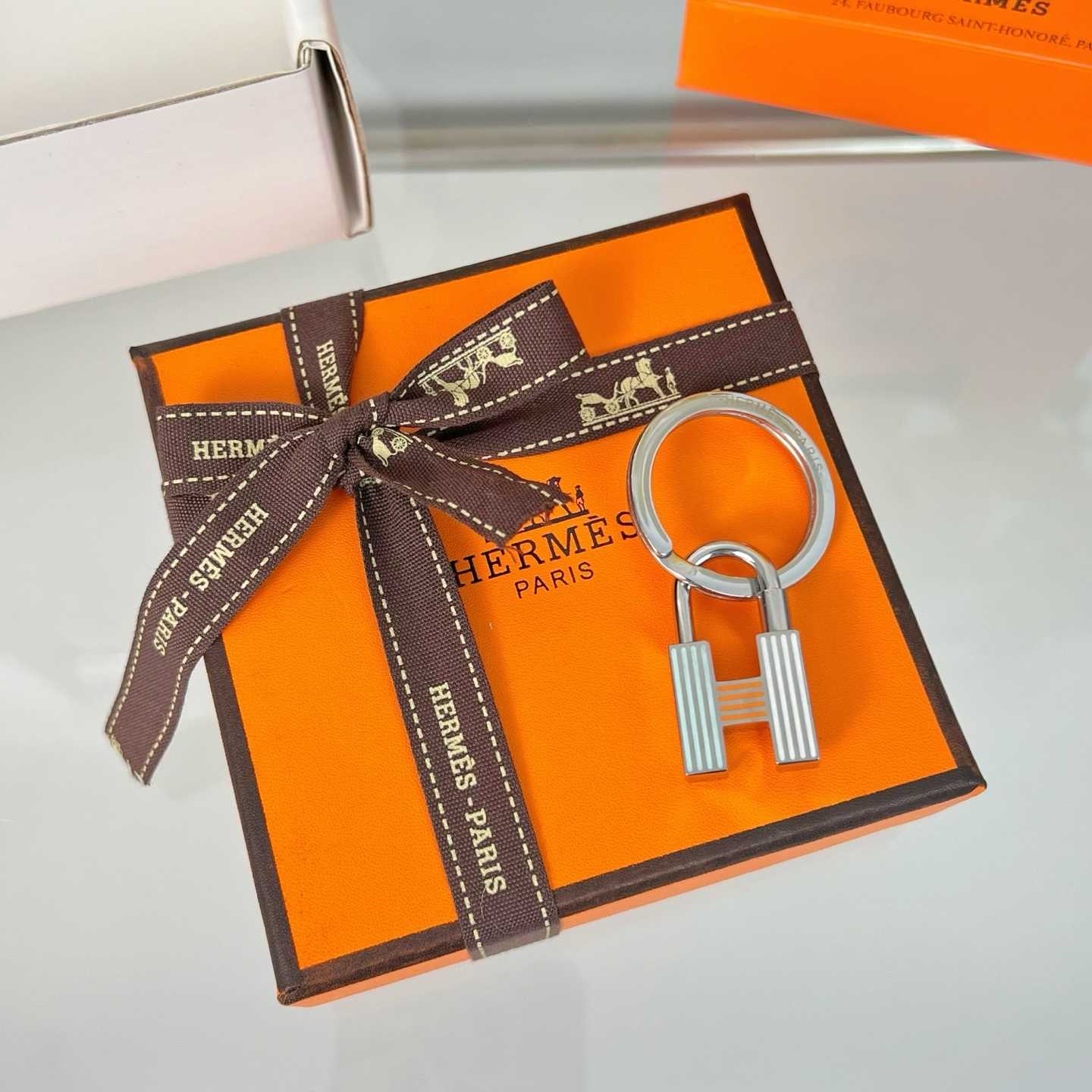Hermes Cadenas Quizz Rainbow Key Ring - PerfectKickZ