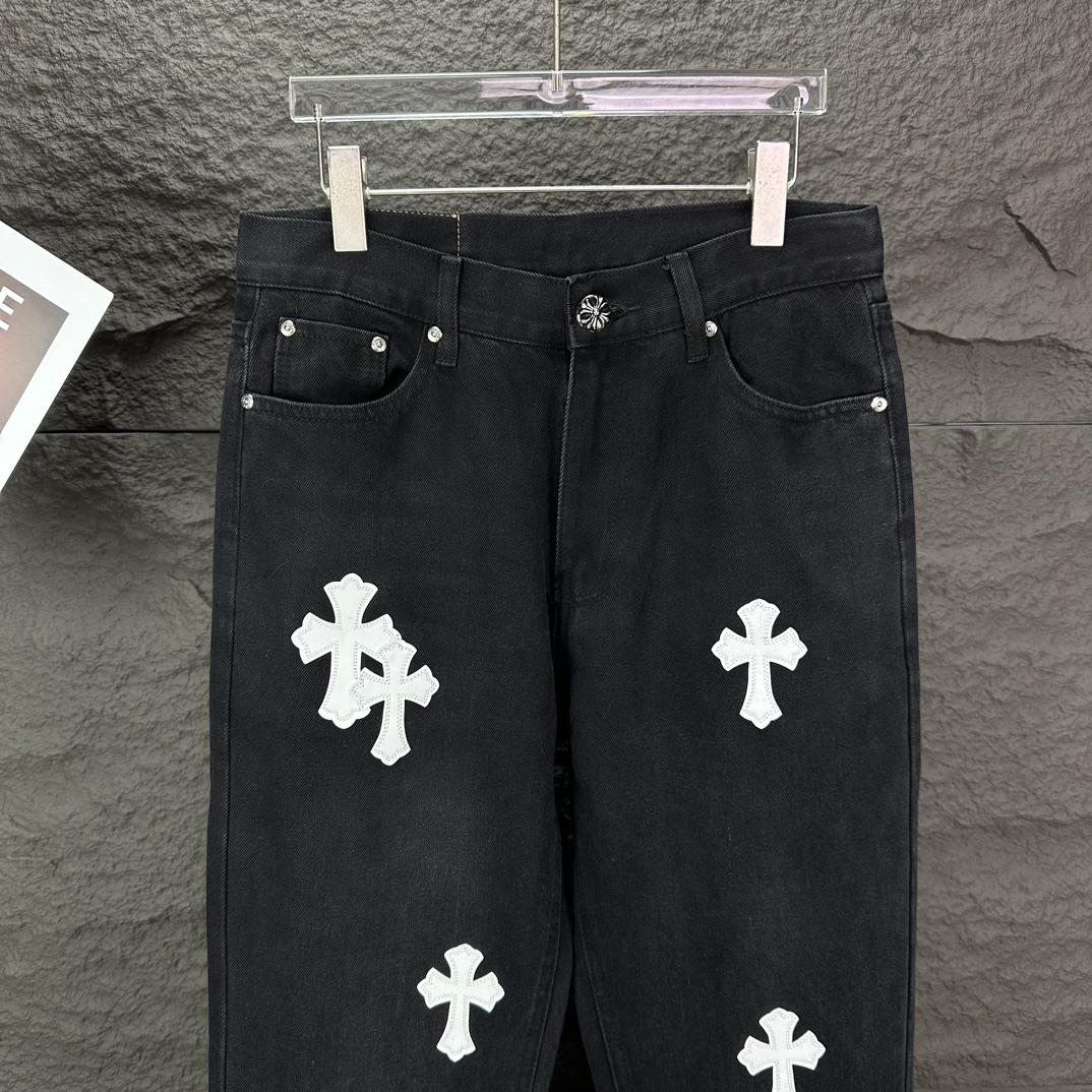 Chrome Hearts Straight Leg Jeans - PerfectKickZ