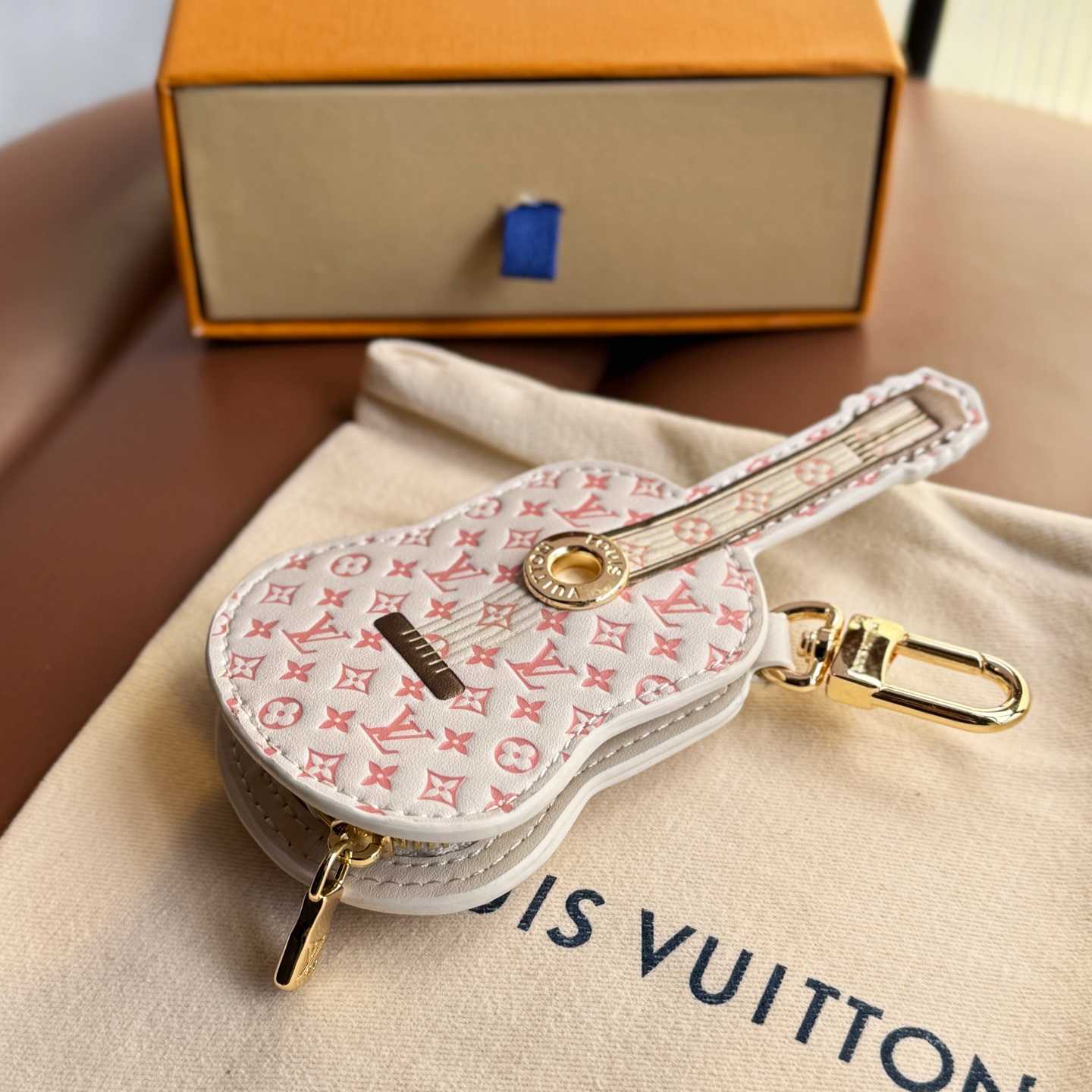Louis Vuitton Guitar Pouch Bag Charm   M02032 - PerfectKickZ