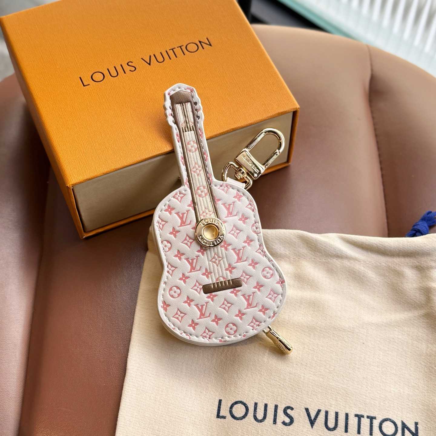 Louis Vuitton Guitar Pouch Bag Charm   M02032 - PerfectKickZ
