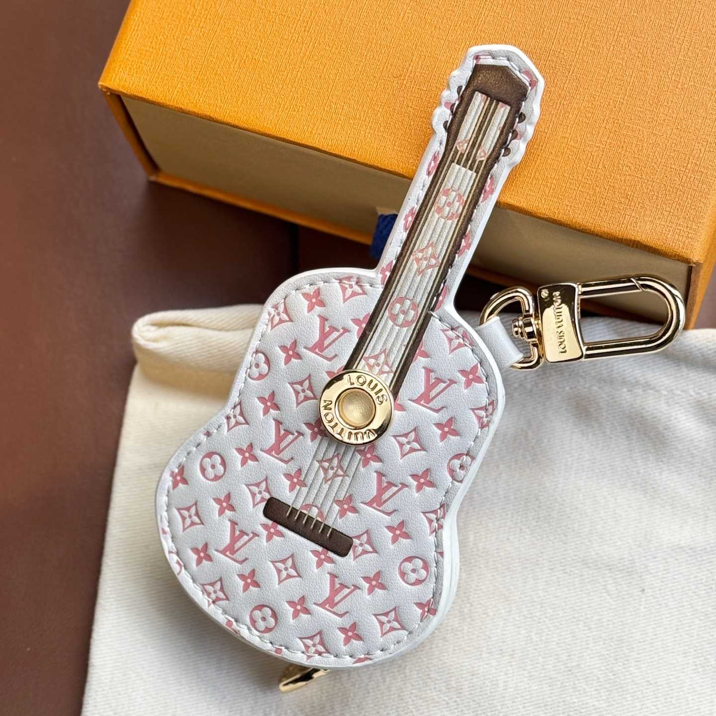 Louis Vuitton Guitar Pouch Bag Charm   M02032 - PerfectKickZ
