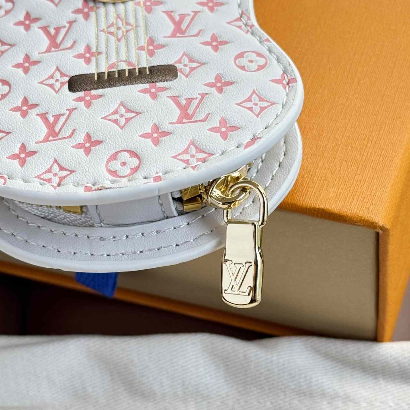 Louis Vuitton Guitar Pouch Bag Charm   M02032 - PerfectKickZ