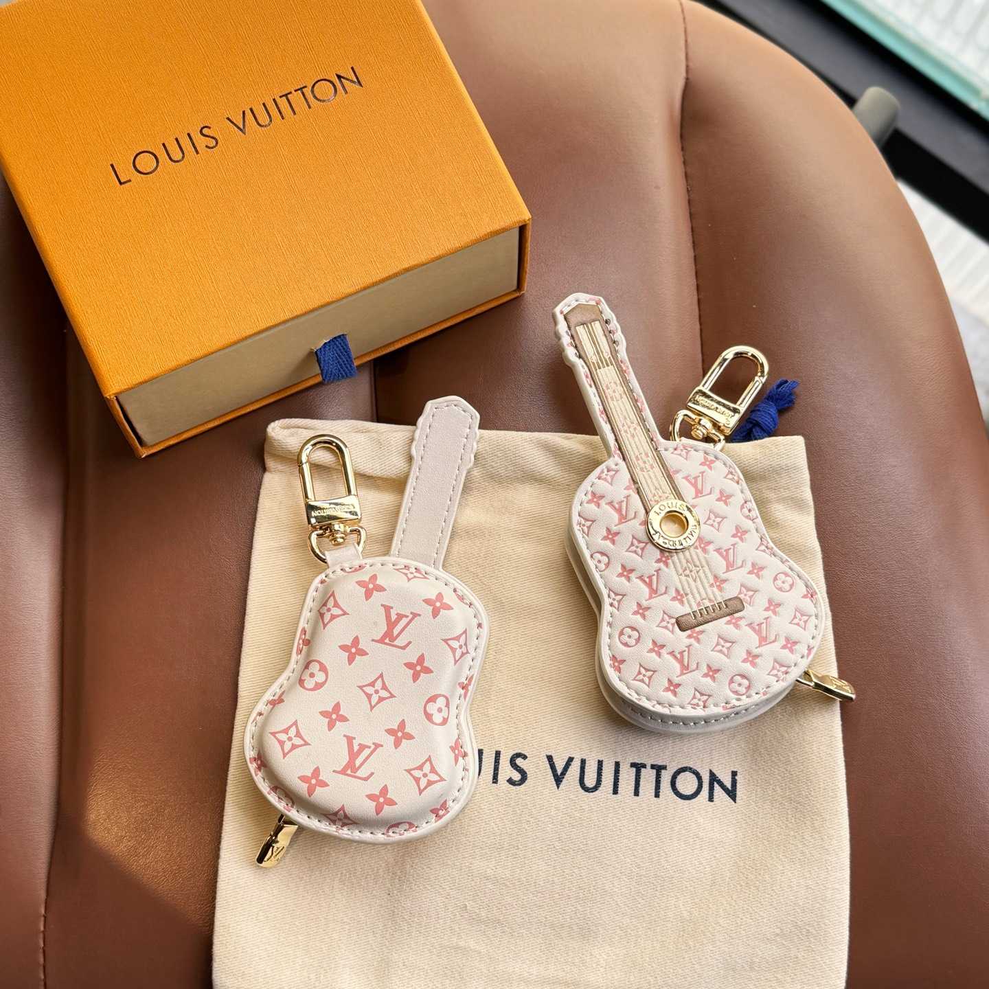 Louis Vuitton Guitar Pouch Bag Charm   M02032 - PerfectKickZ