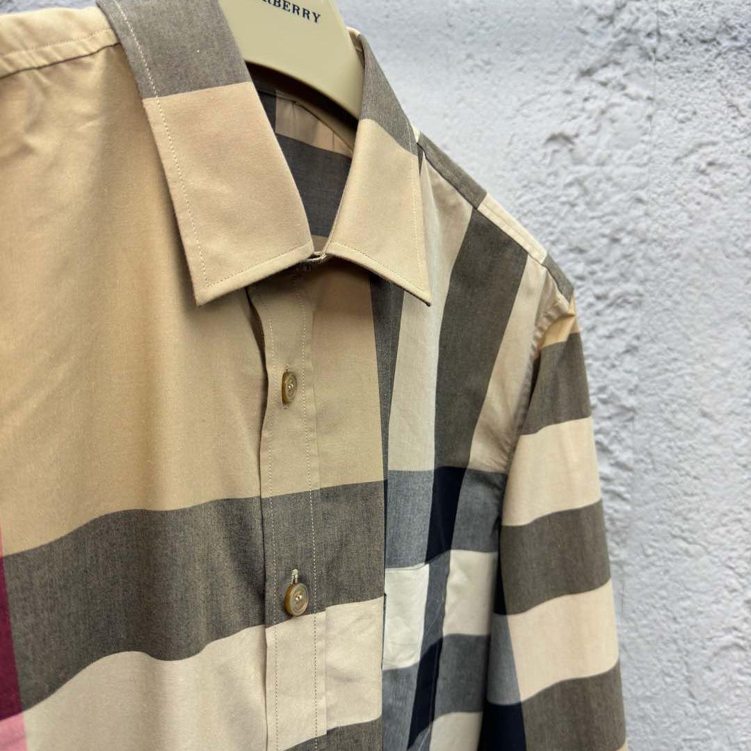 Burberry Check Cotton Shirt In Archive Beige - PerfectKickZ