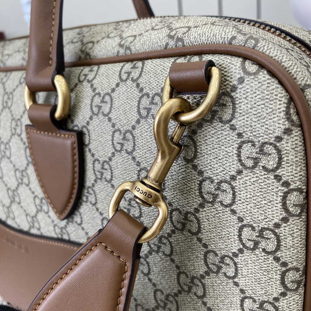 Gucci GG Emblem Medium Briefcase - PerfectKickZ