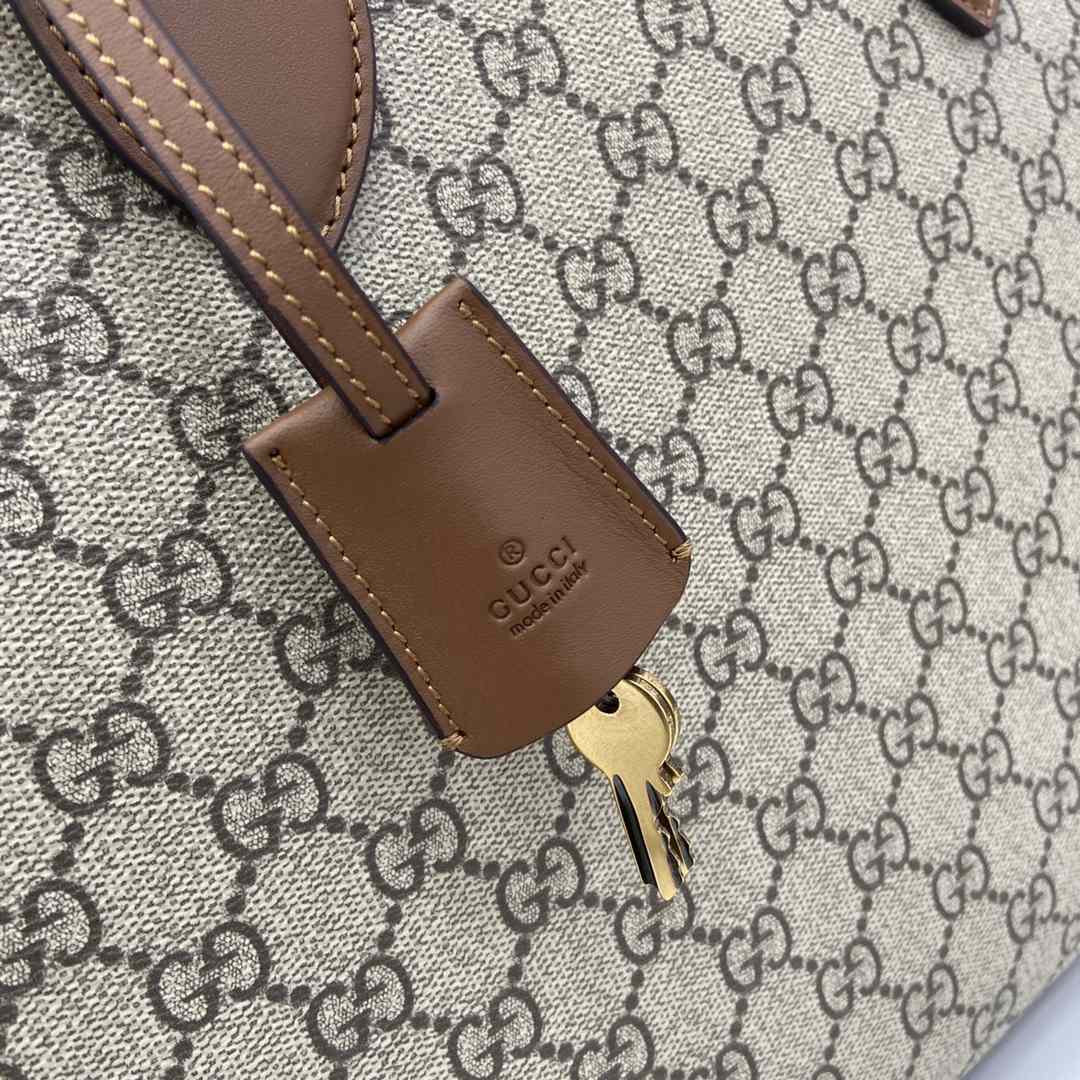 Gucci GG Emblem Medium Briefcase - PerfectKickZ