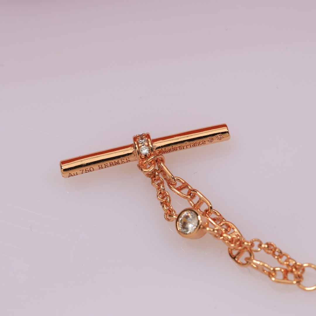 Hermes Chaine D'ancre Chaos Lariat Necklace - PerfectKickZ
