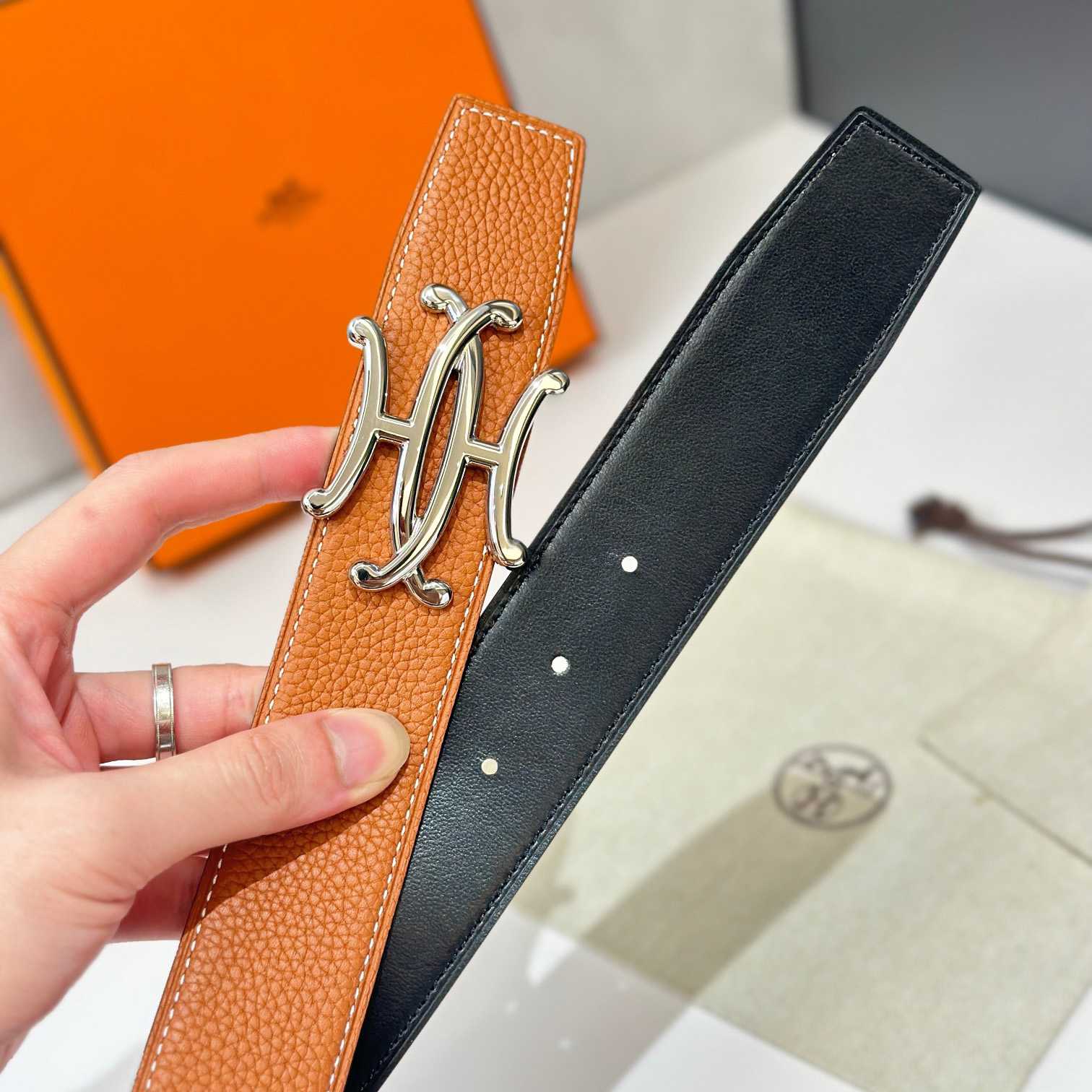 Hermes Neo Lift Belt Buckle & Reversible Leather Strap 38 mm - PerfectKickZ