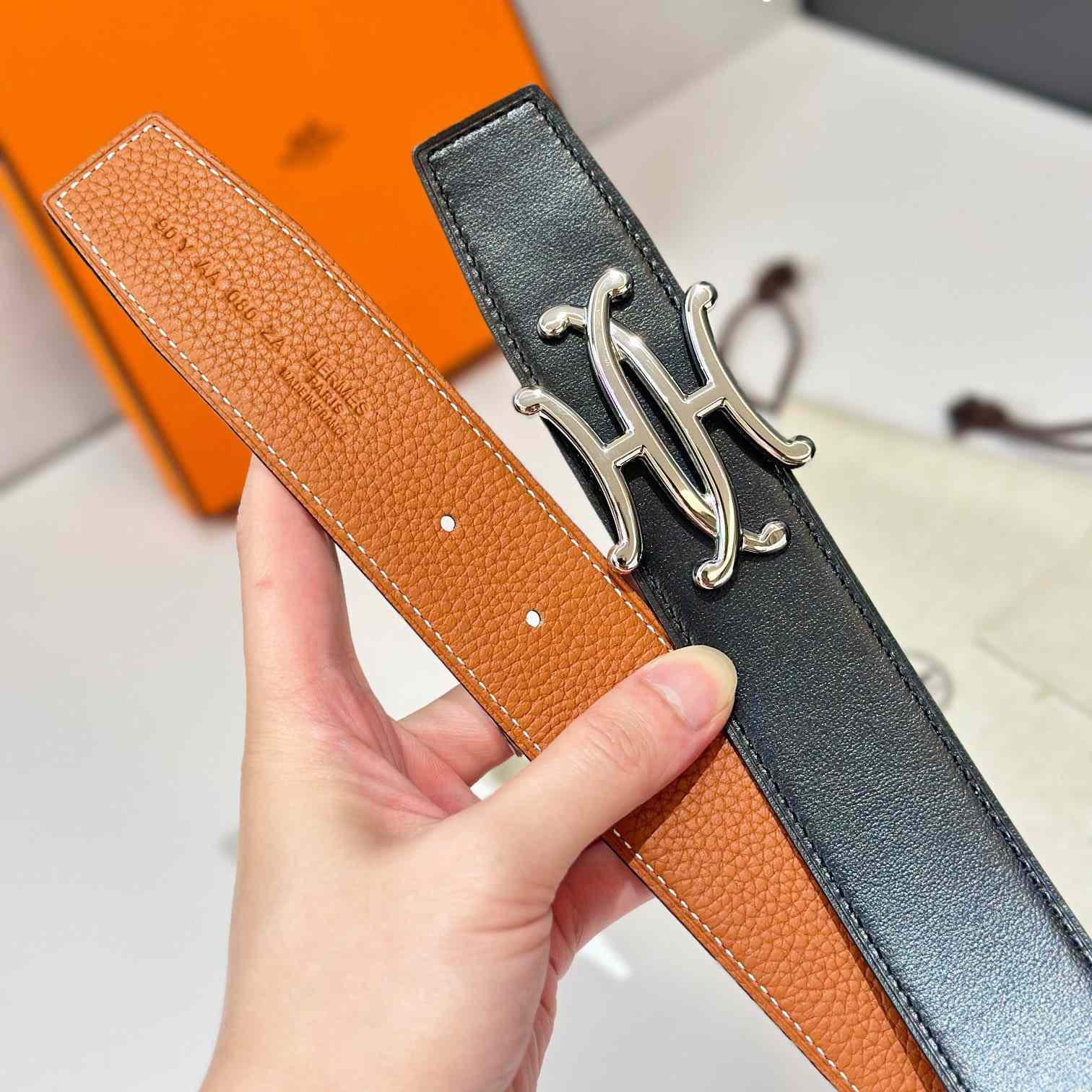 Hermes Neo Lift Belt Buckle & Reversible Leather Strap 38 mm - PerfectKickZ