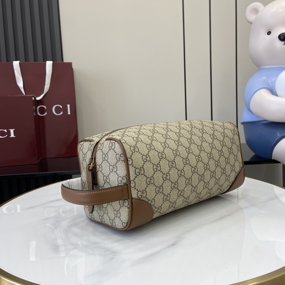Gucci GG Emblem Medium Toiletry Case - PerfectKickZ