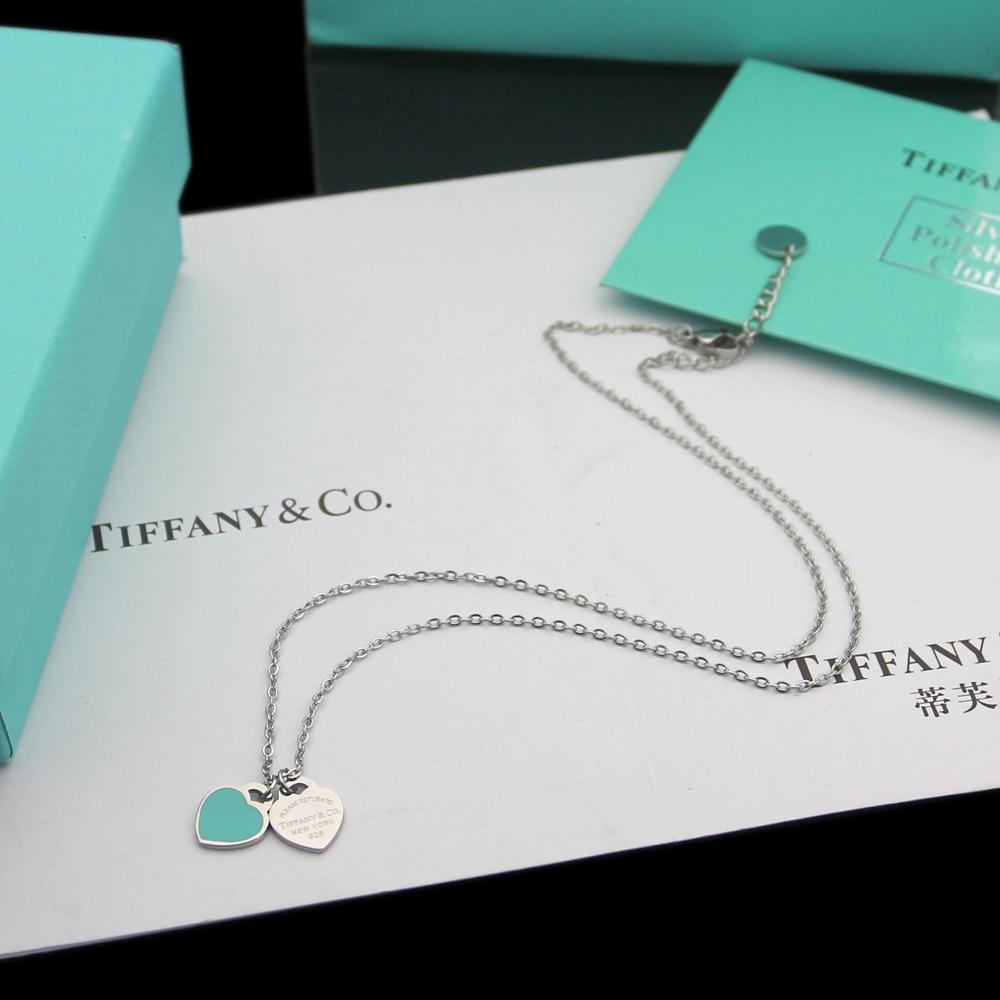 Tiffany & Co. Double Heart Tag Pendant - PerfectKickZ