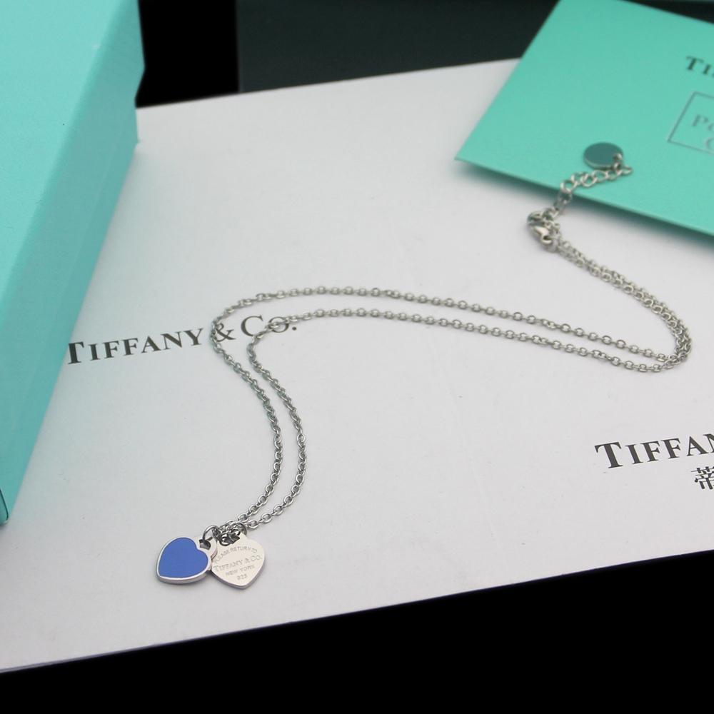 Tiffany & Co. Double Heart Tag Pendant - PerfectKickZ