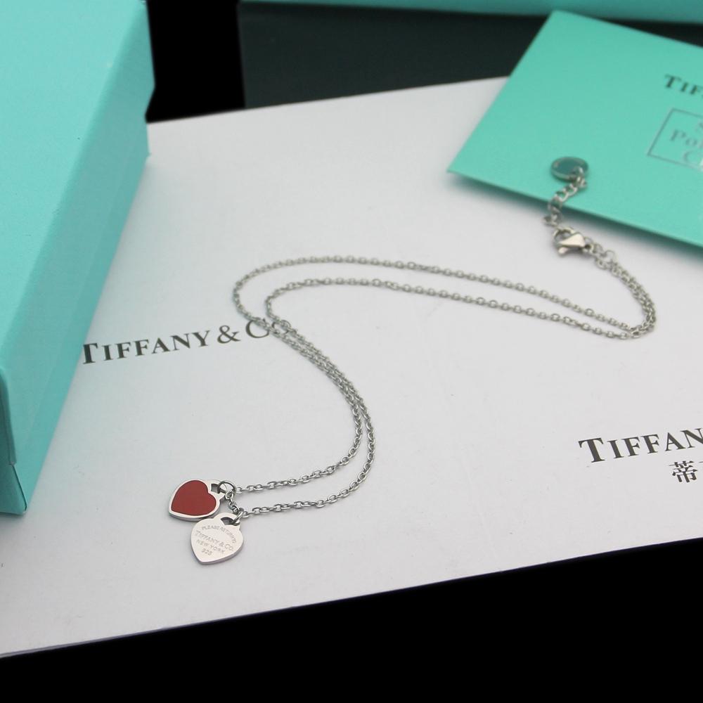 Tiffany & Co. Double Heart Tag Pendant - PerfectKickZ