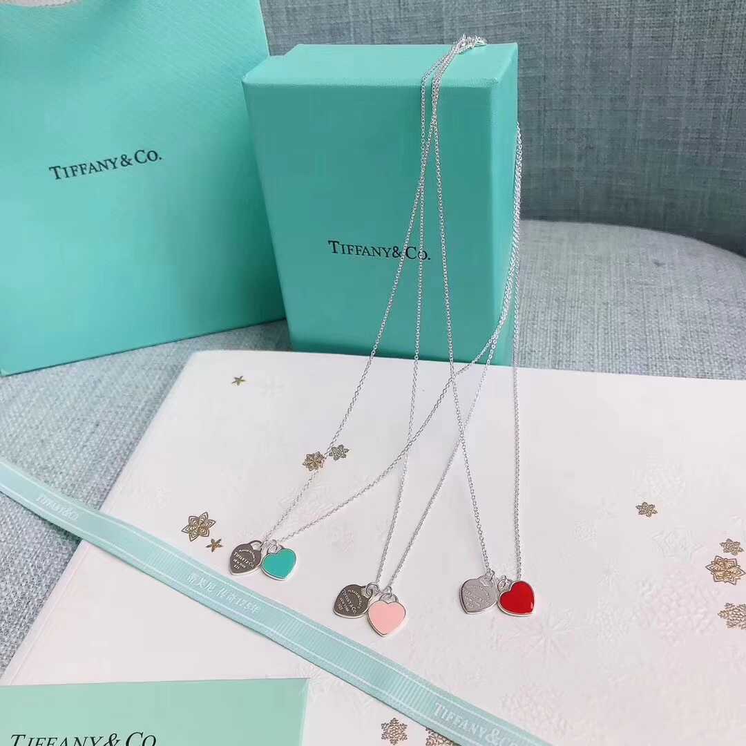 Tiffany & Co. Double Heart Tag Pendant - PerfectKickZ