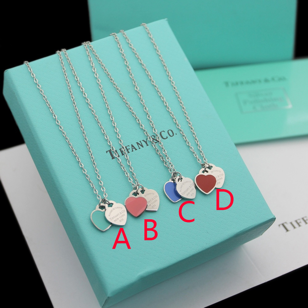 Tiffany & Co. Double Heart Tag Pendant - PerfectKickZ