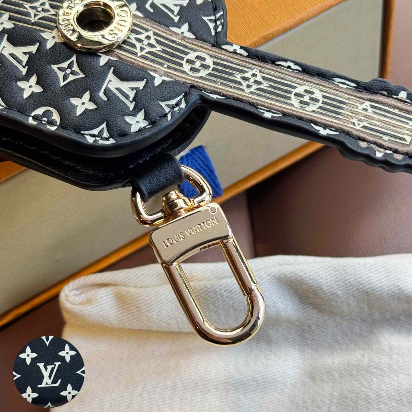 Louis Vuitton Guitar Pouch Bag Charm   M02032 - PerfectKickZ