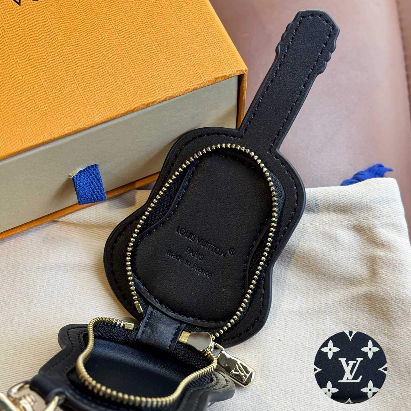 Louis Vuitton Guitar Pouch Bag Charm   M02032 - PerfectKickZ