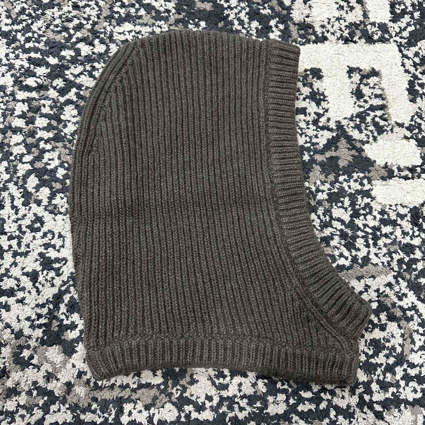Rick Owens Balaclava Cashmere Knit Hood Hat - PerfectKickZ