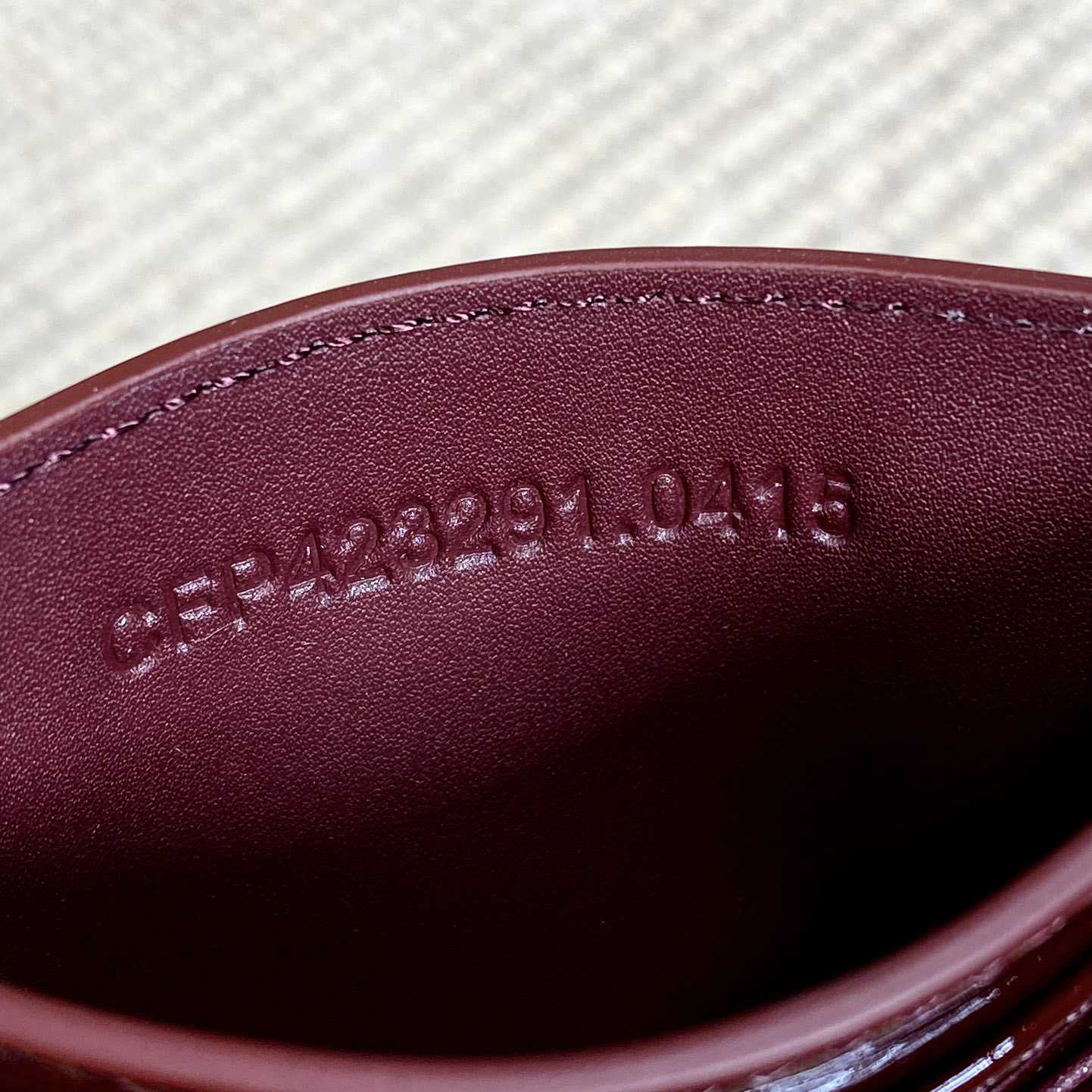 Saint Laurent Cassandre Matelasse Card Case In Patent Leather - 
