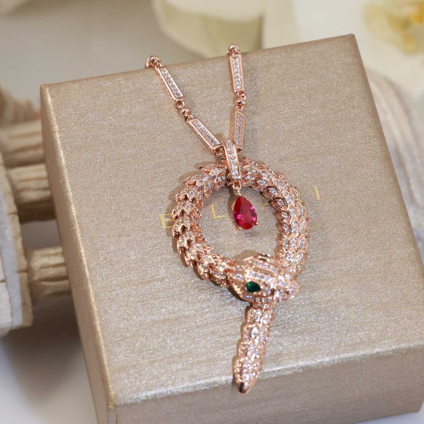 Bvlgari Diamond Snake Necklace - PerfectKickZ