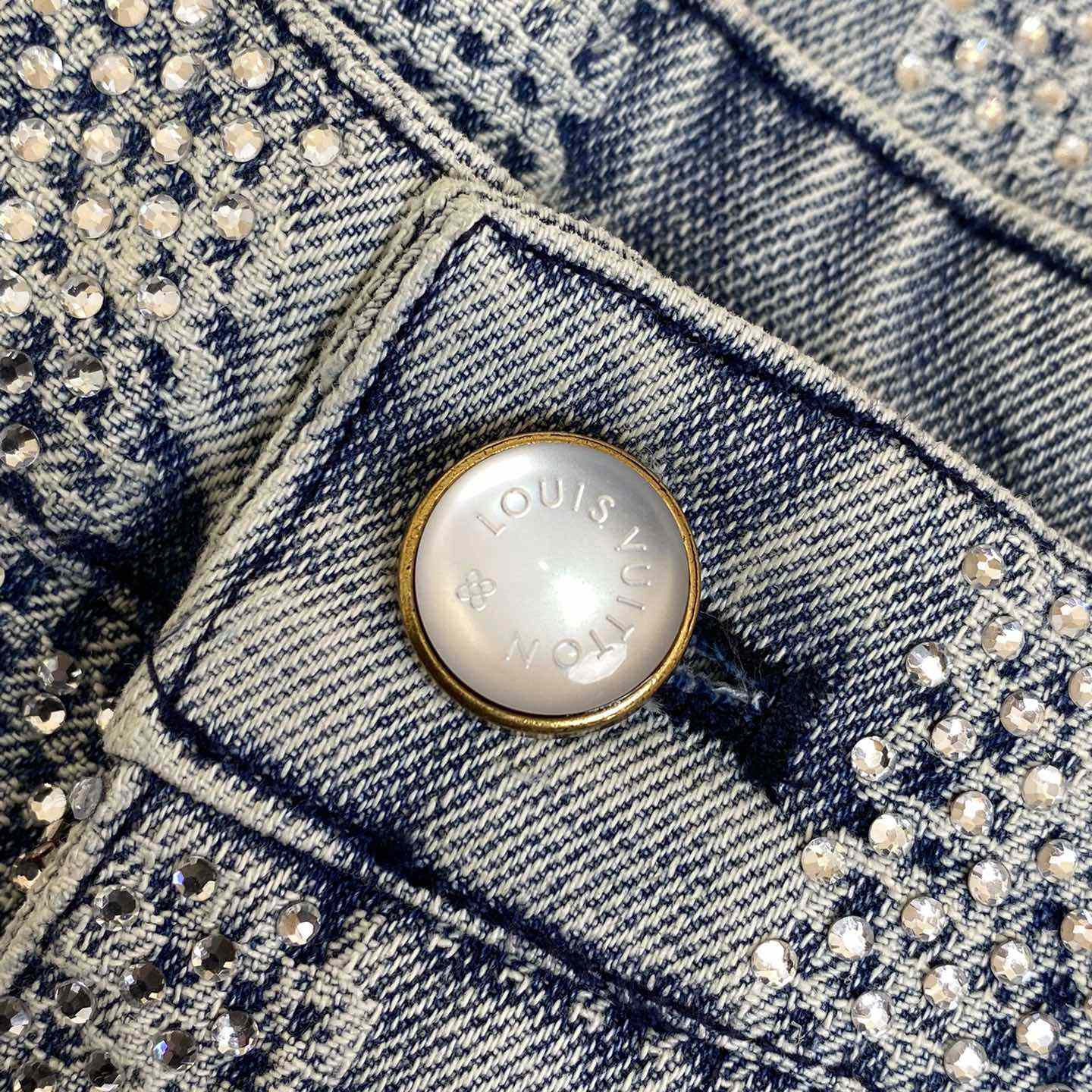 Louis Vuitton Damier Jean With Crystal - PerfectKickZ