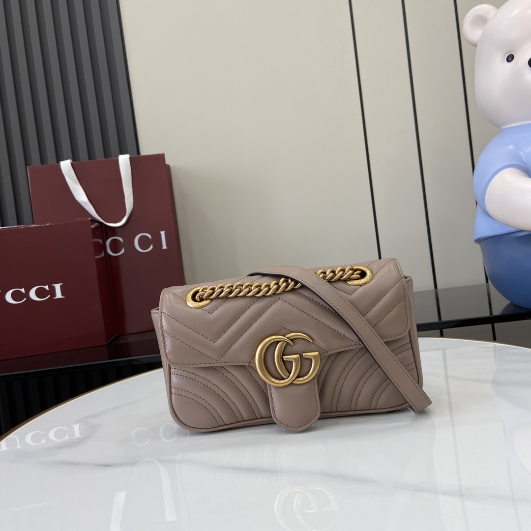 Gucci GG Marmont Mini Shoulder Bag - PerfectKickZ