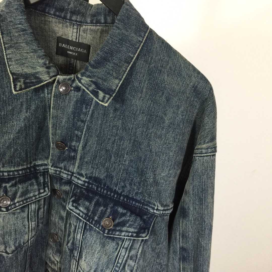 Balenciaga Oversized Jacket In Washed Denim - PerfectKickZ