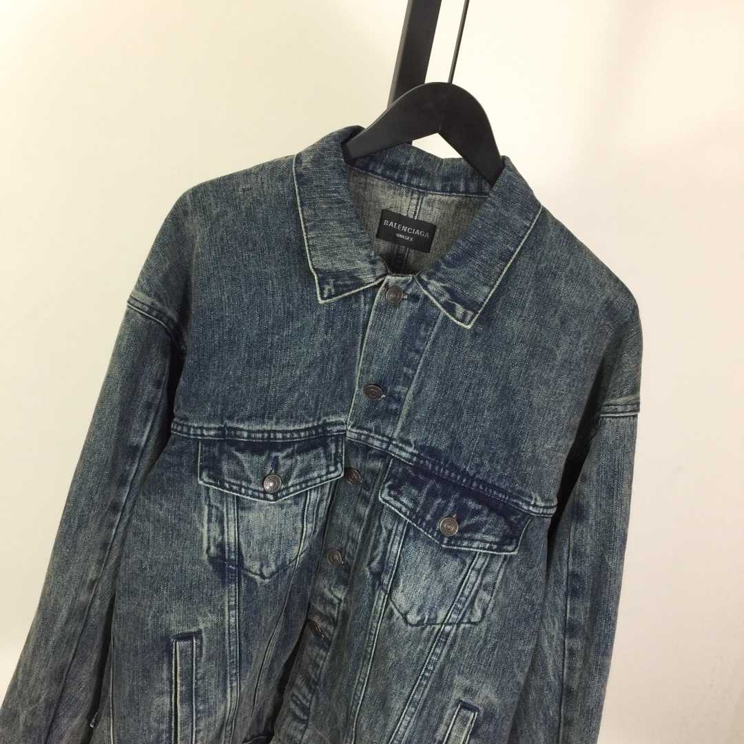 Balenciaga Oversized Jacket In Washed Denim - PerfectKickZ