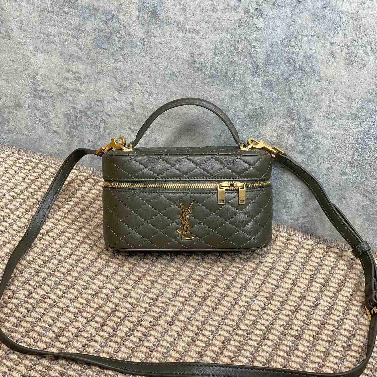 Saint Laurent Gaby Vanity Bag In Lambskin - PerfectKickZ
