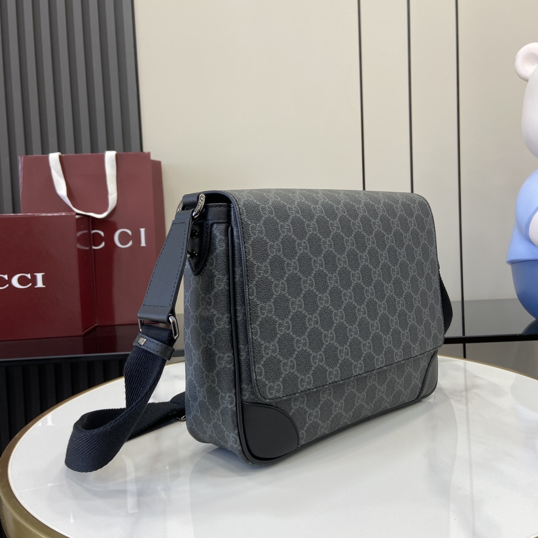 Gucci GG Emblem Medium Crossbody Bag - PerfectKickZ