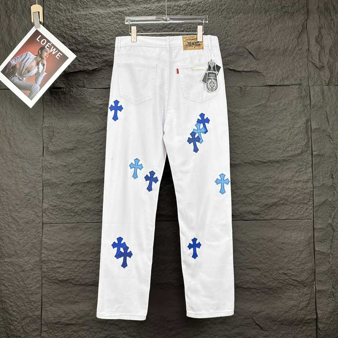 Chrome Hearts Straight Leg Jeans - PerfectKickZ