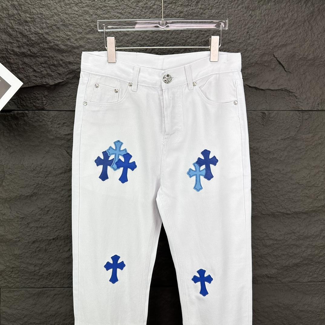 Chrome Hearts Straight Leg Jeans - PerfectKickZ