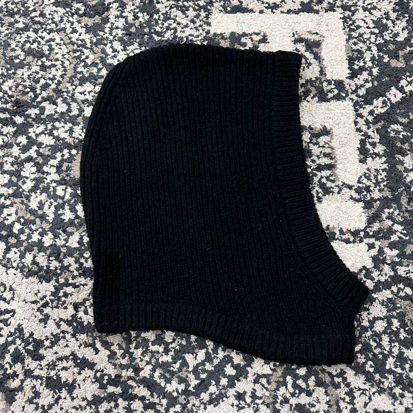 Rick Owens Balaclava Cashmere Knit Hood Hat - PerfectKickZ