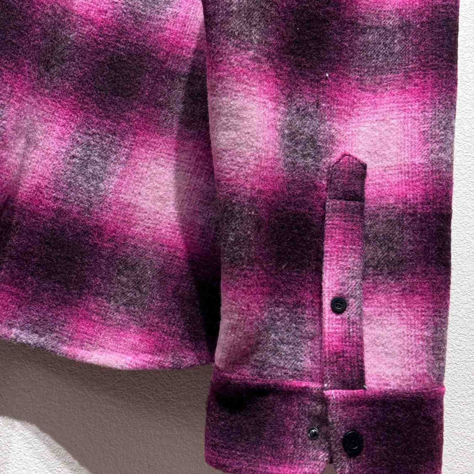 Balenciaga Padded Shirt In Pink And Black Check Flannel - PerfectKickZ