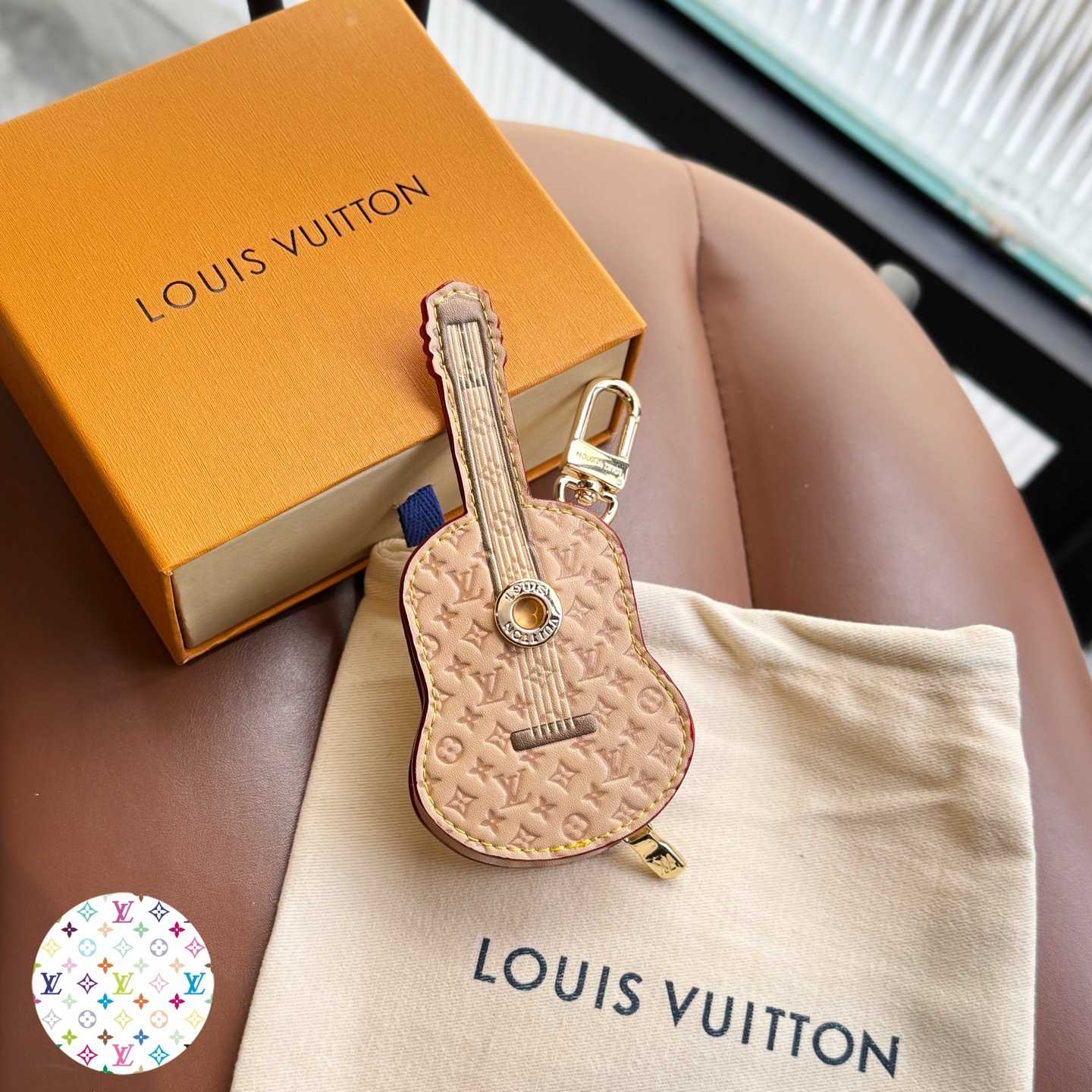 Louis Vuitton Guitar Pouch Bag Charm   M02032 - PerfectKickZ