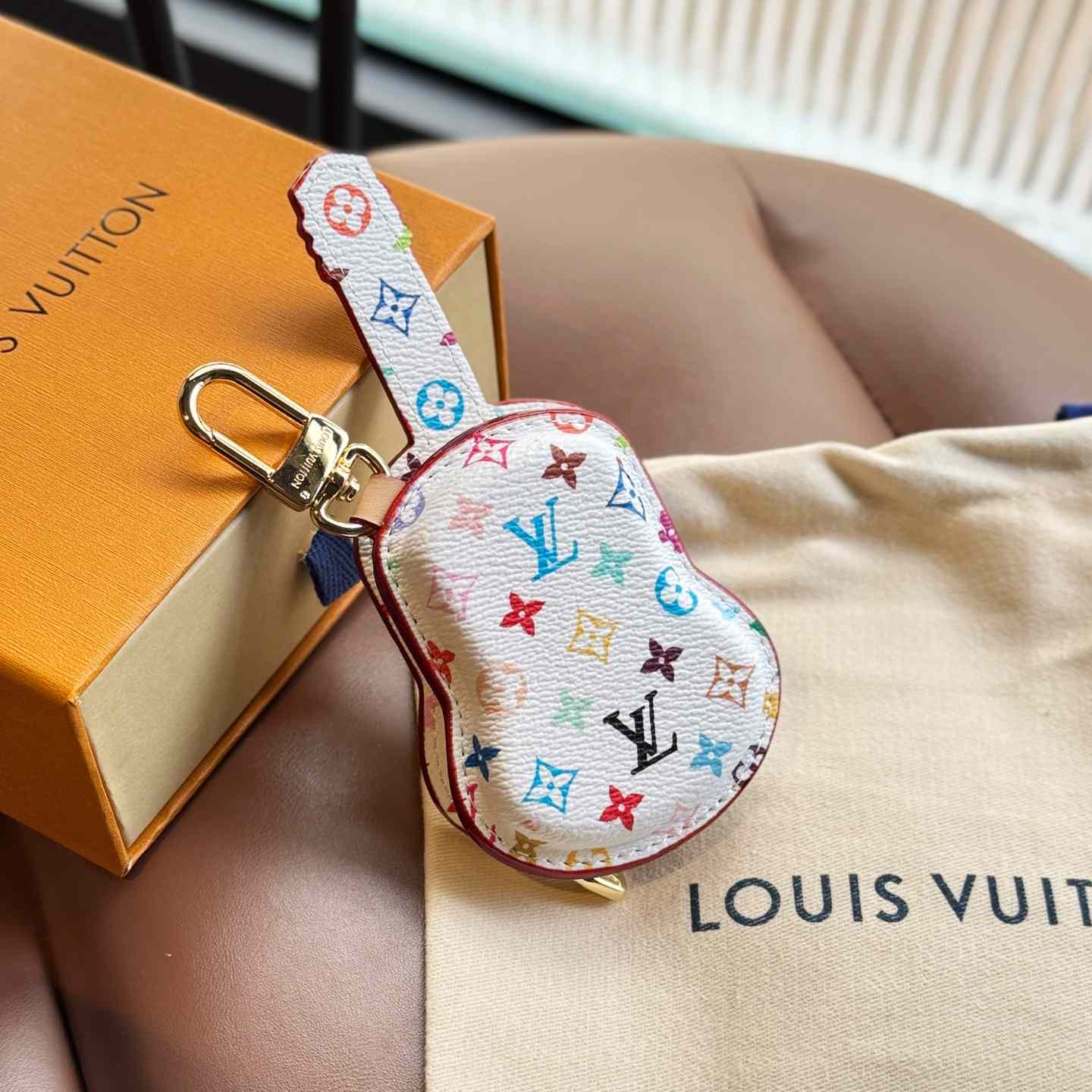Louis Vuitton Guitar Pouch Bag Charm   M02032 - PerfectKickZ