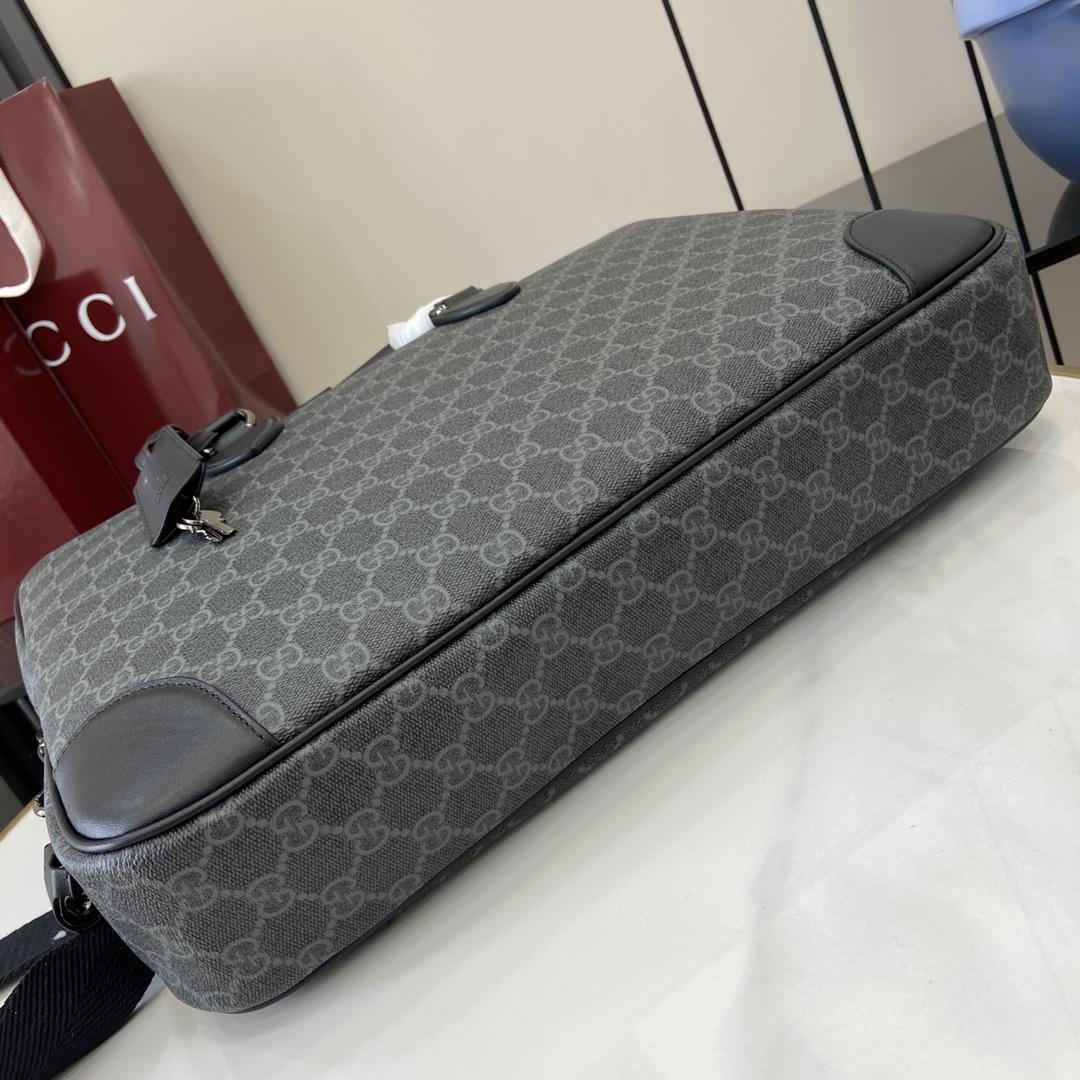 Gucci GG Emblem Medium Briefcase - PerfectKickZ