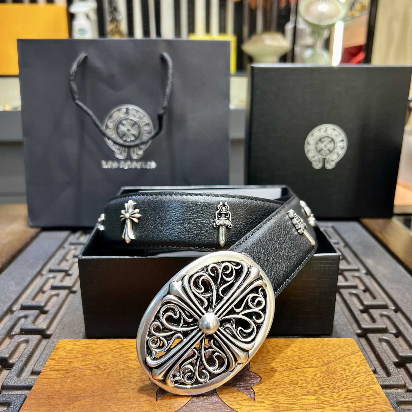 Chrome Hearts Vintage Belt  38mm - PerfectKickZ
