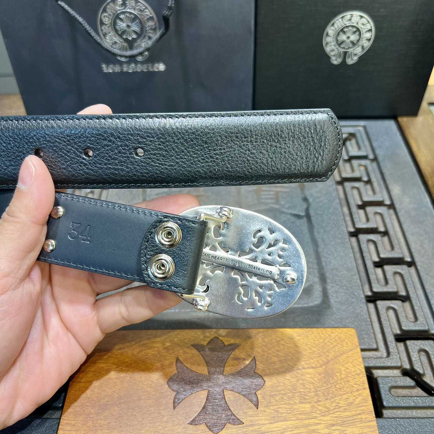 Chrome Hearts Vintage Belt  38mm - PerfectKickZ