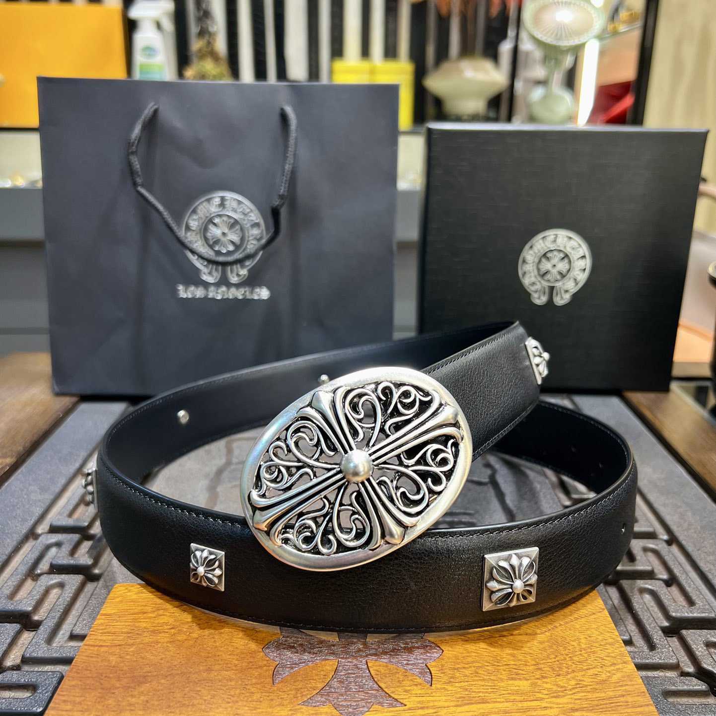 Chrome Hearts Vintage Belt  38mm - PerfectKickZ