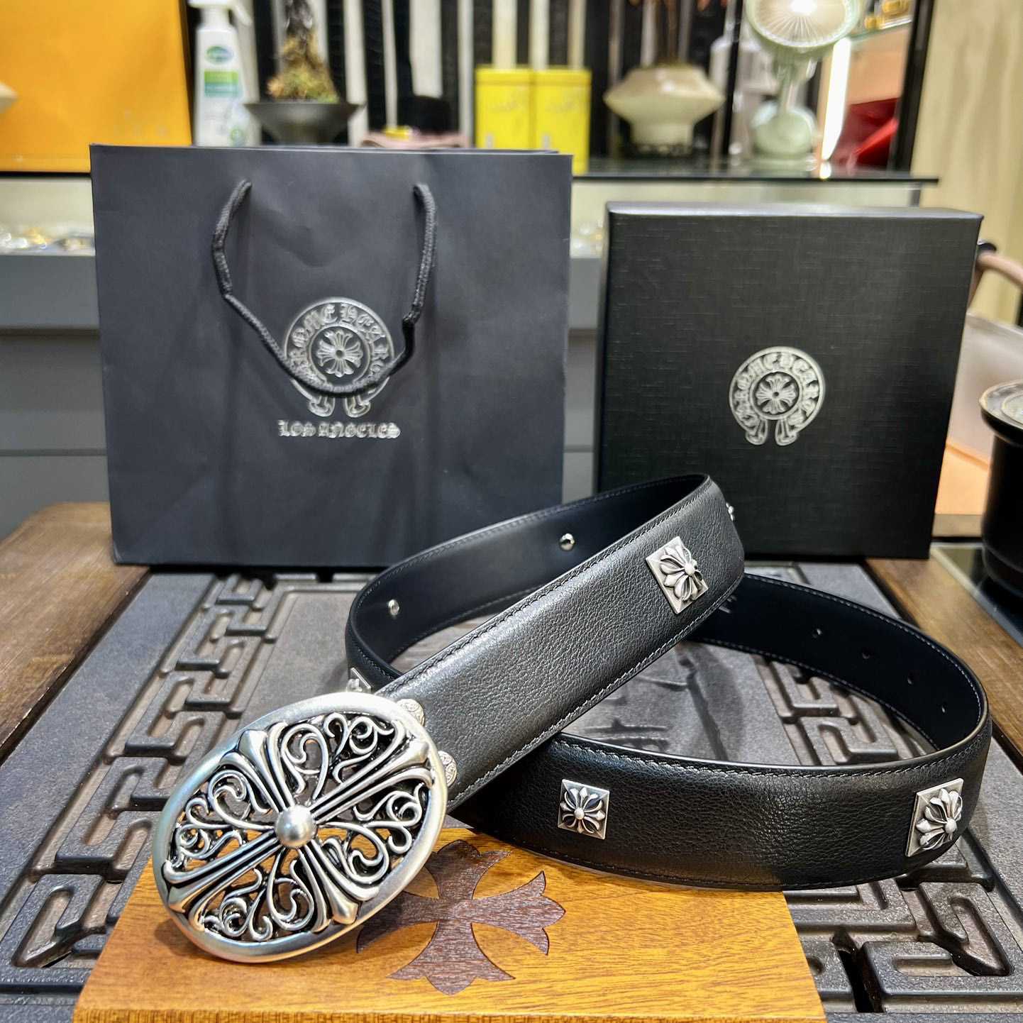 Chrome Hearts Vintage Belt  38mm - PerfectKickZ